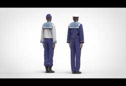 画像12: トリファクトリー[FS-09]1/72 WWII ドイツ海軍戦艦乗員セット「整列」10体入