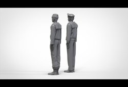 画像6: トリファクトリー[FS-09]1/72 WWII ドイツ海軍戦艦乗員セット「整列」10体入