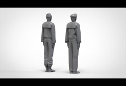 画像5: トリファクトリー[FS-09]1/72 WWII ドイツ海軍戦艦乗員セット「整列」10体入