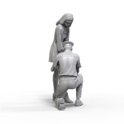 画像9: トリファクトリー[MF-14]1/24 規則で丈を計る警官と嫌がる女子