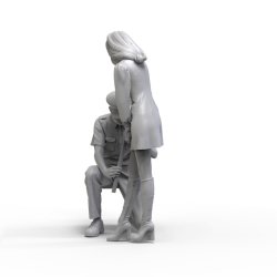 画像6: トリファクトリー[MF-14]1/24 規則で丈を計る警官と嫌がる女子