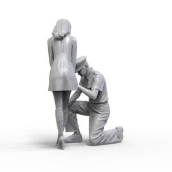 画像5: トリファクトリー[MF-14]1/24 規則で丈を計る警官と嫌がる女子