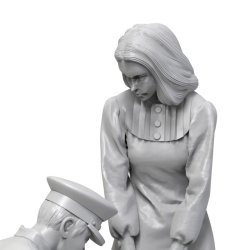 画像3: トリファクトリー[MF-14]1/24 規則で丈を計る警官と嫌がる女子