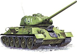 画像1: ズベズダ[ZV3533] 1/35　T-34/85戦車 (1)