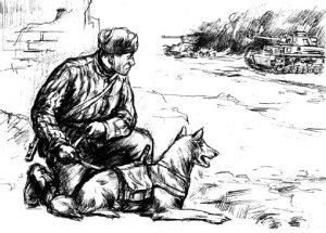 画像1: ズベズダ[ZV3611] 1/35 ソビエトタンクハンターフィギュア＆地雷犬 (1)