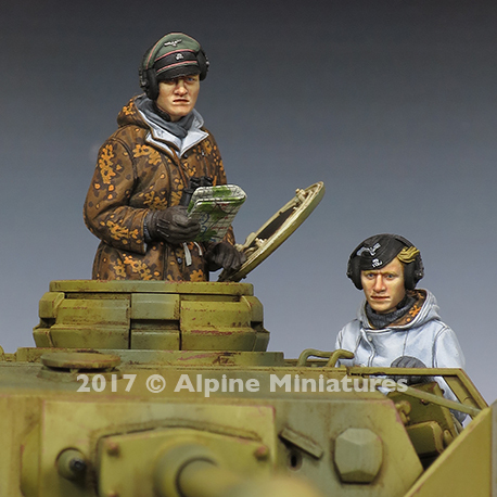 Alpine Miniatures[AM35240]1/35 WWII独 SS戦車兵セット(防寒服