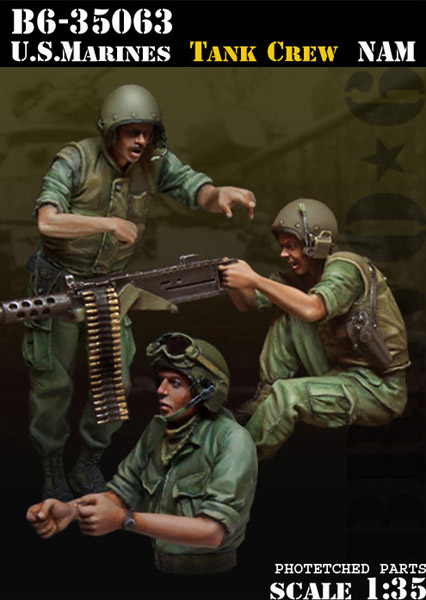 Bravo6[B6-35063]1/35 米 海兵隊戦車兵ベトナム(3体セット