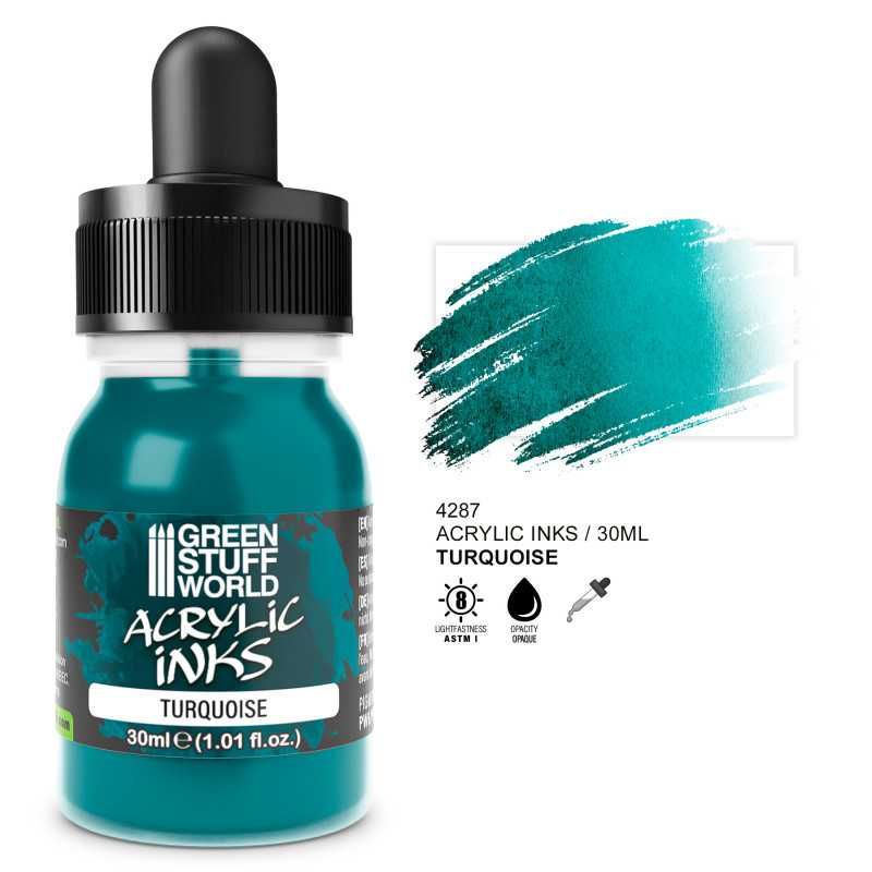 グリーンスタッフワールド[GSWC-4287]アクリルインク-オペークターコイズ30ｍｌ