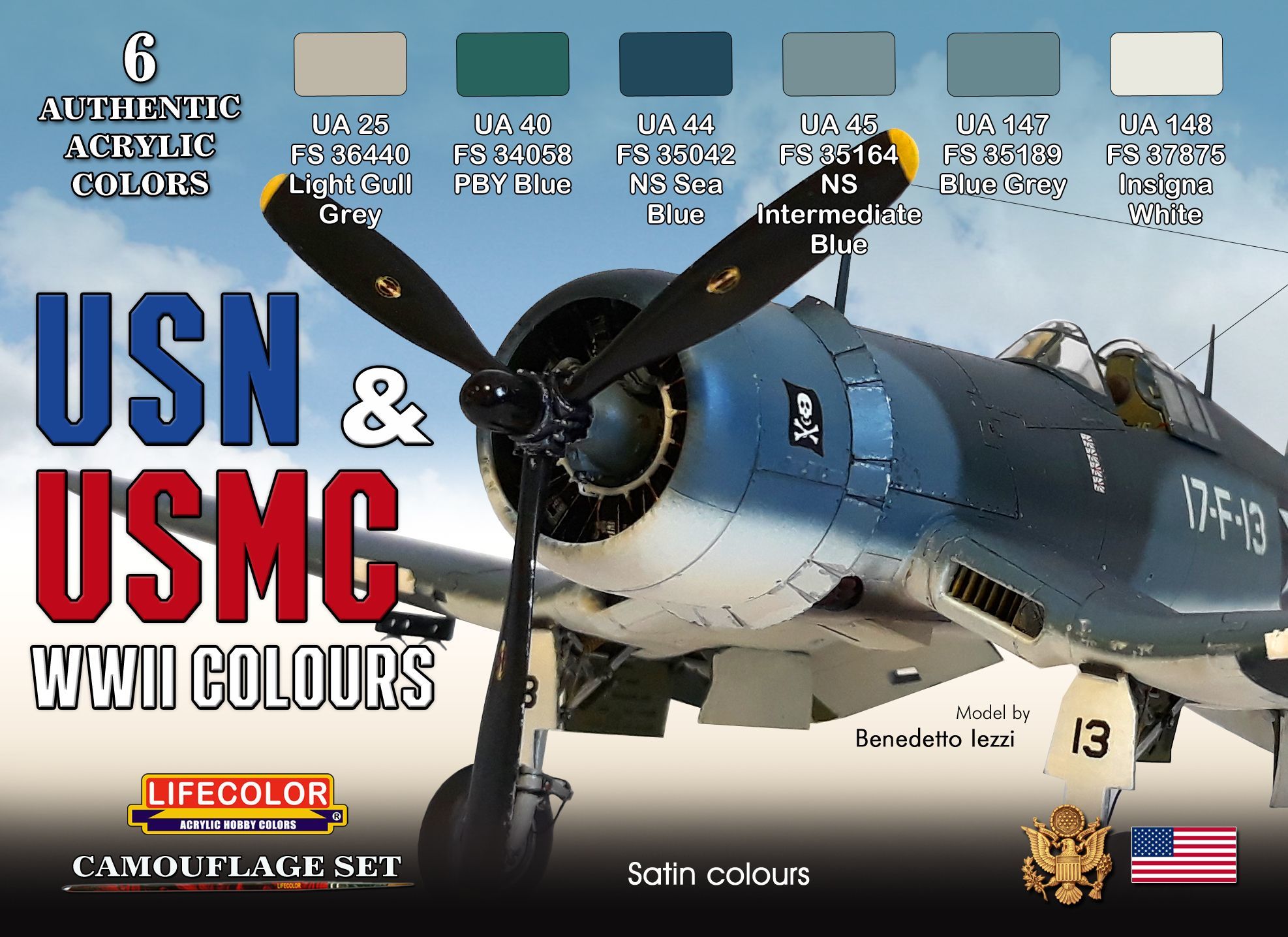 ライフカラー[CS-46]WWII 米 WWIIアメリカ海軍/海兵隊航空機カラーセット - M.S Models Web Shop