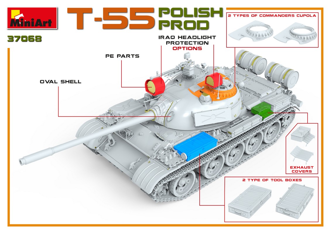 ミニアート[MA37068]1/35 T-55 ポーランド製 - M.S Models Web Shop