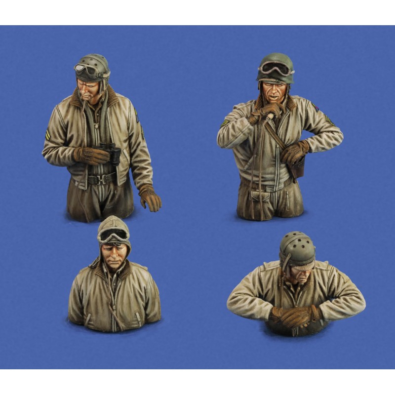 RoyalModel[RM993]1/48 WWII アメリカ陸軍戦車兵セット 偵察中(4