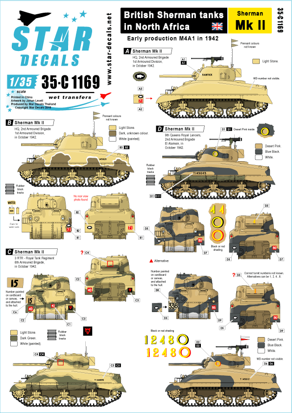 STAR DECALS[SD35-C1169]1/35 北アフリカにおける英国陸軍の