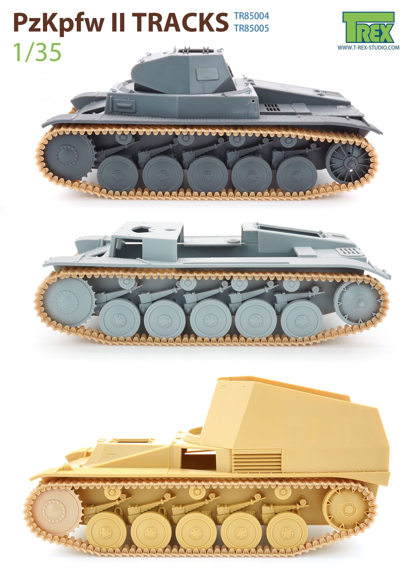 T-Rex Studio[TR85004]1/35 II号戦車用履帯 通常型 - M.S Models