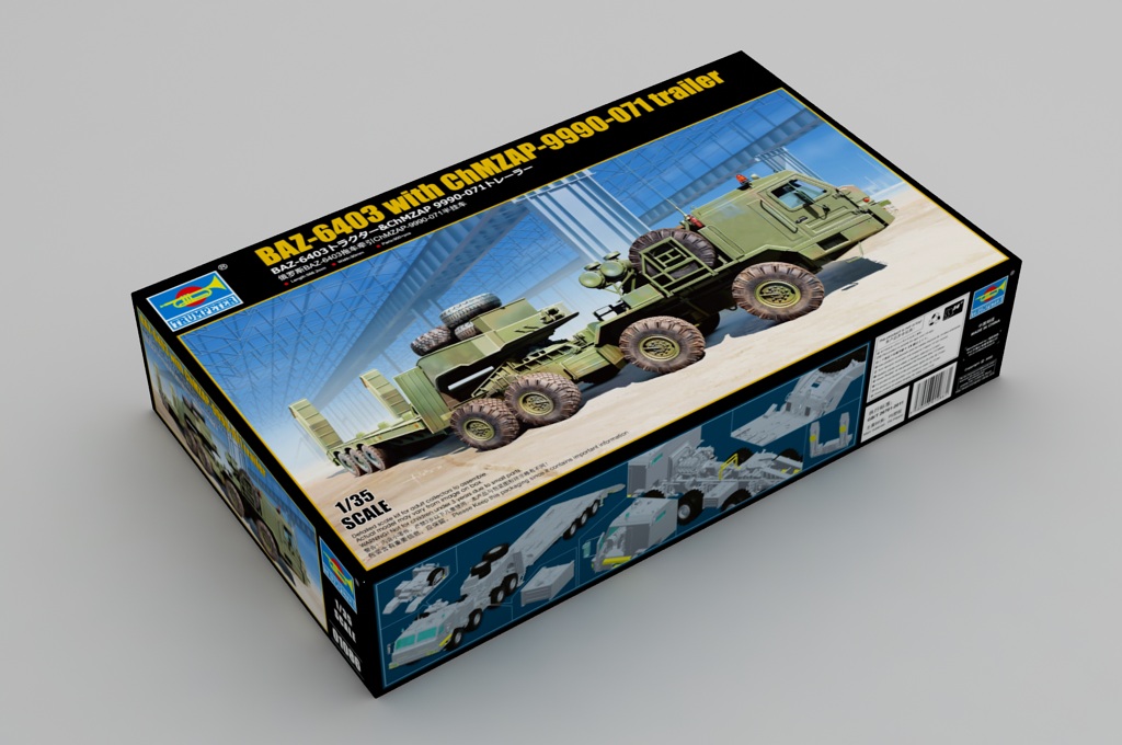 トランペッター[TR01086]1/35 BAZ-6403トラクター& ChMZAP 9990