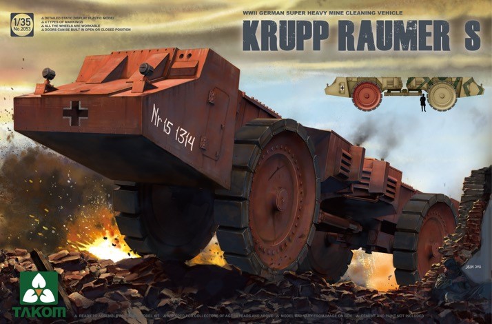 100％本物 タコム[TKO2053]1/35 WWII ドイツ 超重地雷処理車 クルップ その他