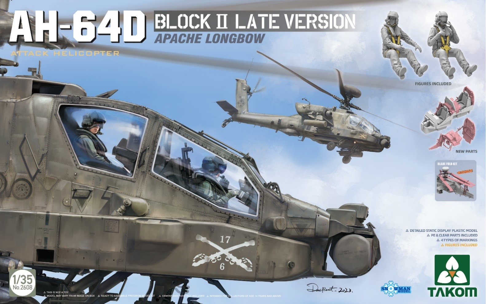 タコム[TKO2608]1/35 AH-64D アパッチ・ロングボウ攻撃ヘリコプター