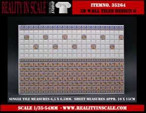 画像1: Reality in Scale[RIS35264]3D 壁のタイルセット- デザイン G (1)