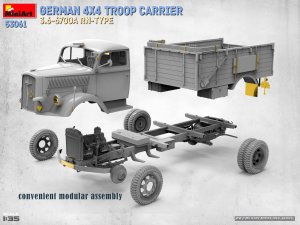 画像4: ミニアート[MA53061]1/35 ドイツ製 4x4 兵員輸送車 3.6-6700A Rn型 (4)