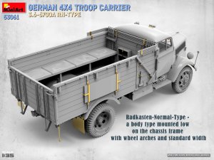 画像5: ミニアート[MA53061]1/35 ドイツ製 4x4 兵員輸送車 3.6-6700A Rn型 (5)