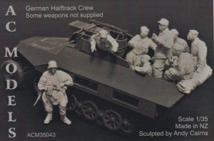 画像1: AC MODELS［ACM35043] 1/35 WWII独 ハーフトラッククルー(8体セット) (1)
