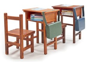 画像2: AFV  Club[FV12102]1/12 高校シングルシート 机&椅子（2セット入） (2)