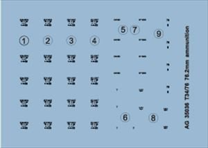 画像3: AFV  Club[AG35036]ソビエト軍　７６．２ｍｍ砲弾セット (3)