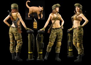 画像3: AFV  Club[HF1210]1/12 ジャベリン バルキリー オルガ・タラバルカ　（レジン製） (3)