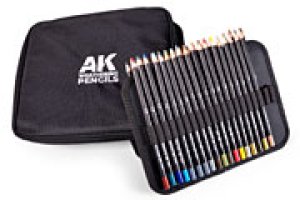 画像1: AKインタラクティブ[AK10050]ウェザリングペンシル全37色ジッパーケース入り (1)