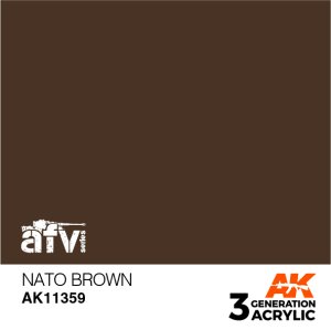 画像1: AKアクリル3G[AK11359][3G]NATOブラウン (1)