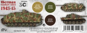 画像2: AKアクリル3G[AK11664][3G]WW2ドイツ戦車基本3色セット44-45年 (2)