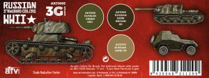 画像2: AKアクリル3G[AK11665][3G]WW2ロシア戦車基本3色セット (2)