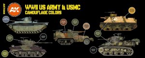 画像2: AKアクリル3G[AK11668][3G]アメリカ陸軍＆海兵隊迷彩カラー8色セット (2)