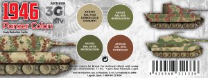 画像2: AKアクリル3G[AK11669][3G]パンツァーカラーズ1946　4色セット (2)