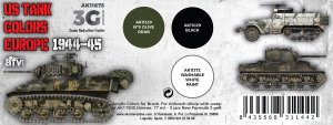 画像2: AKアクリル3G[AK11675][3G]アメリカ戦車塗装色ヨーロッパ戦線1944-45年3色セット (2)