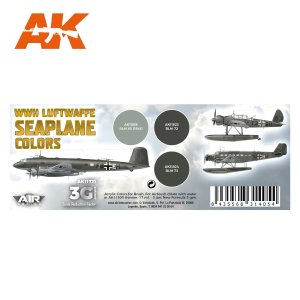 画像2: AKアクリル3G[AK11721][3G]ドイツ空軍水上機カラー3色セットWW2 (2)