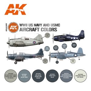 画像2: AKアクリル3G[AK11729][3G]WW2アメリカ海軍・海兵隊航空機カラー6色セット (2)