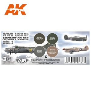 画像2: AKアクリル3G[AK11732][3G]WW2アメリカ陸軍航空隊カラー4色セット1 (2)