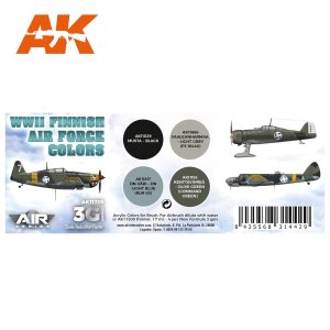 画像2: AKアクリル3G[AK11739][3G]WW2フィンランド空軍カラー4色セット (2)