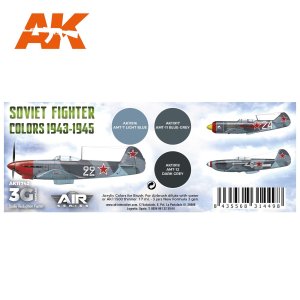 画像2: AKアクリル3G[AK11742][3G]ソビエト戦闘機カラー3色セット1943-1945 (2)