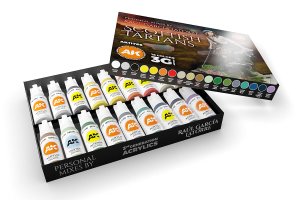 画像2: AKアクリル3G[AK11766][3G]スコティッシュタータン18色セット by ラウル・ガルシア・ラットーレ (2)