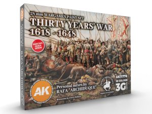 画像2: AKアクリル3G[AK11776][3G]30年戦争ゲームフィギュア18色セット by ラーファ・アルチデューケ (2)