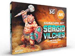 画像15: AKインタラクティブ3G[AK11777]セルジオ・ビルチェス シグネチャー3Gアクリル14色セット+フィギュア付き (15)
