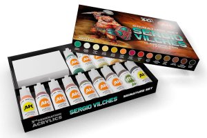 画像16: AKインタラクティブ3G[AK11777]セルジオ・ビルチェス シグネチャー3Gアクリル14色セット+フィギュア付き (16)