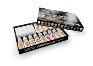 画像2: AKインタラクティブ[AK11778]アメリカ空挺師団D-DAY　ウォーゲームスターター14色セット・フィギュア付き (2)