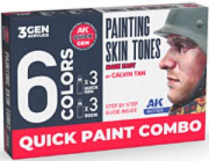 画像2: AKインタラクティブ[AK17526]スキントーン肌色塗装6色セット (2)