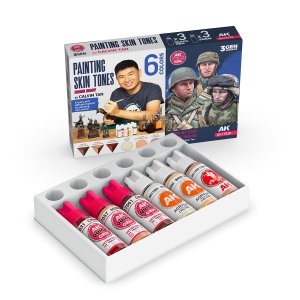 画像3: AKインタラクティブ[AK17526]スキントーン肌色塗装6色セット (3)