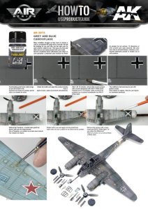 画像2: AKインタラクティブ[AK02072]パネルライナー・グレイ＆ブルーカモフラージュ (2)