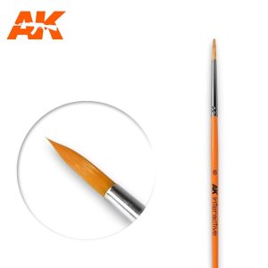 画像1: AKインタラクティブ[AK00606]丸筆6　人工毛 (1)