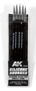 画像2: AKインタラクティブ[AK09085]シリコンブラシ5本セット硬さ普通・細 (2)