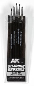 画像2: AKインタラクティブ[AK09087]シリコンブラシ5本セット硬め・細 (2)